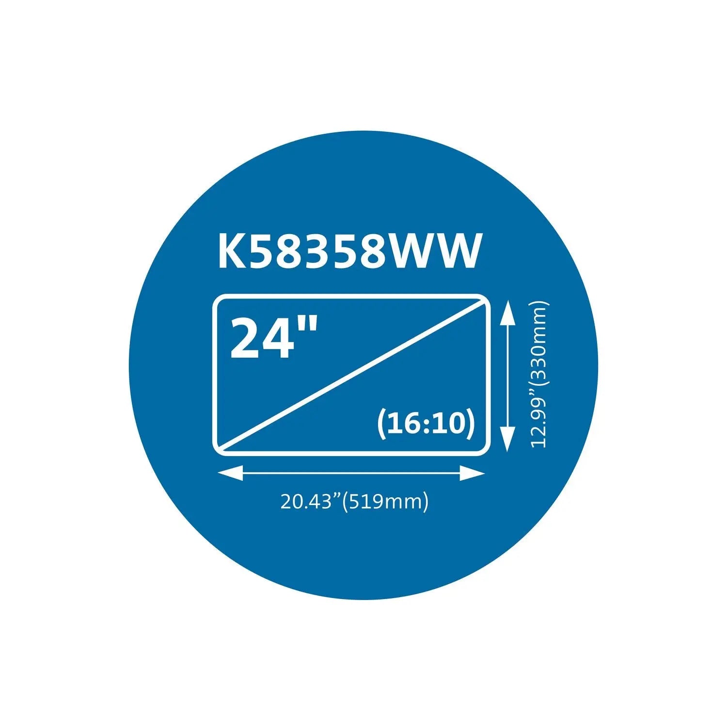 Magnetic Monitor Privacy Screen for 24" Widescreen Flat Panel Monitors, 16:10 Aspect Ratio Kensington® Flipcost