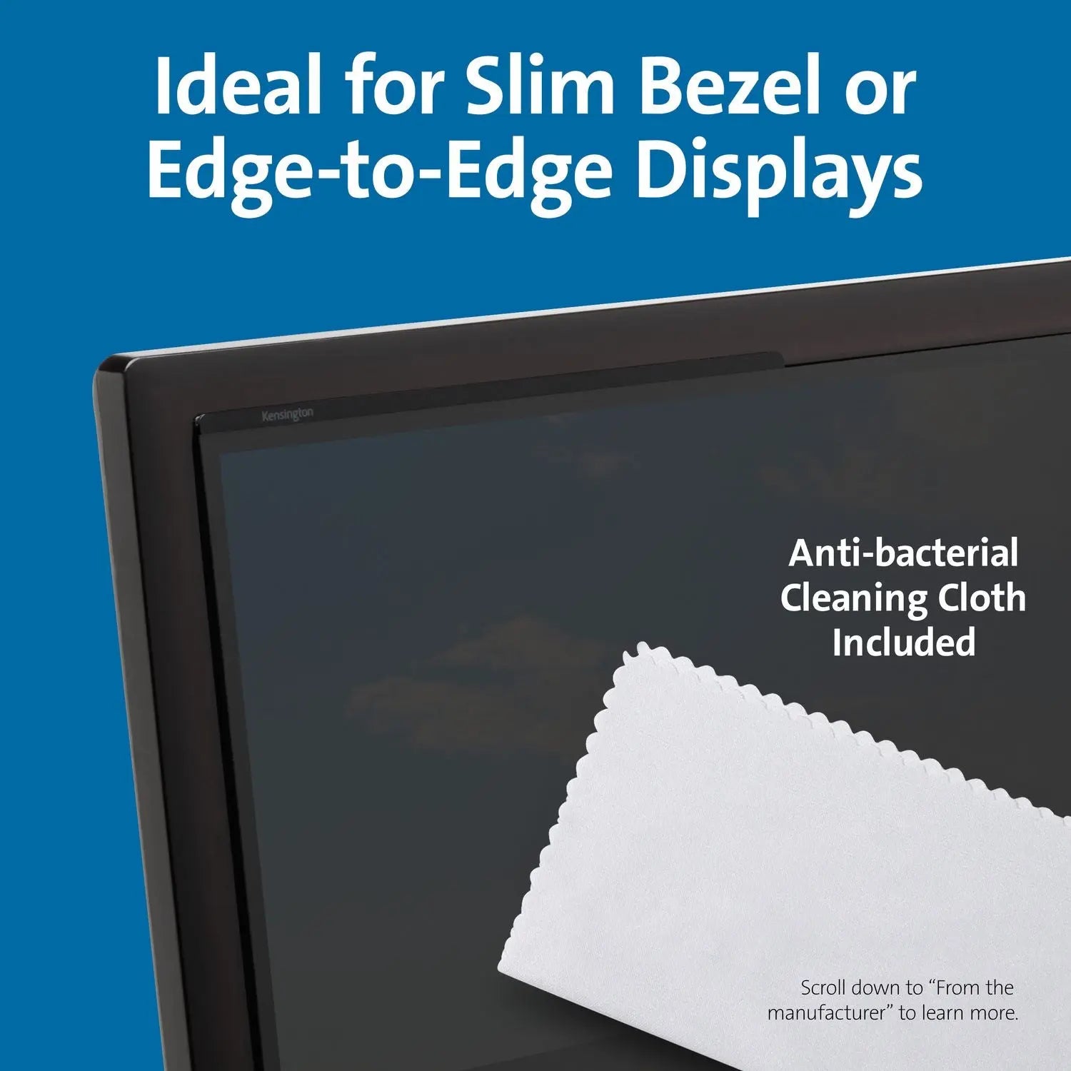 Magnetic Monitor Privacy Screen for 23.8" Widescreen Flat Panel Monitors, 16:9 Aspect Ratio Kensington® Flipcost