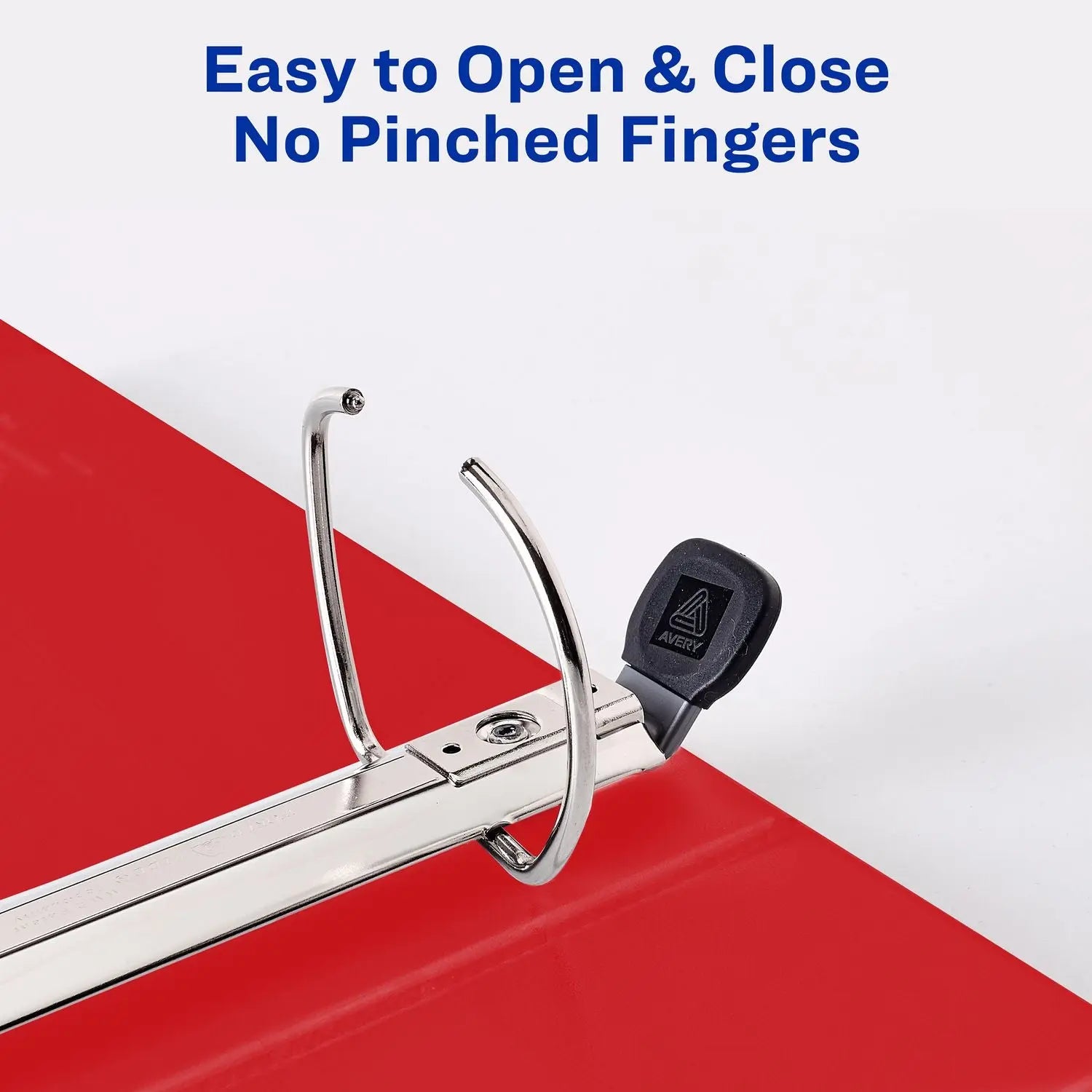 Heavy-Duty View Binder with DuraHinge and Locking One Touch EZD Rings, 3 Rings, 3" Capacity, 11 x 8.5, Red, 4/Carton Avery® Flipcost