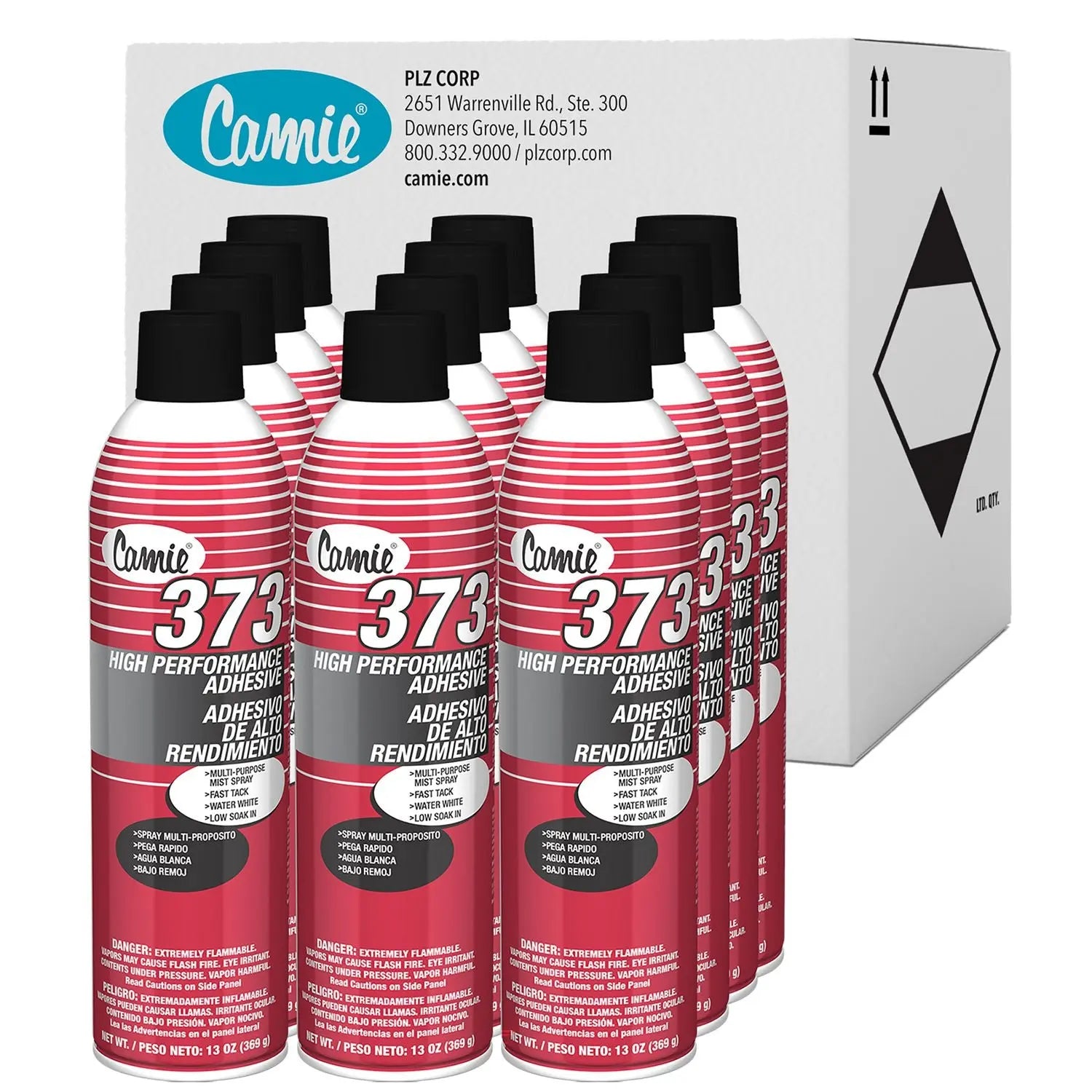 373 High Performance Adhesive, 12 oz, 12/Carton Camie® Flipcost