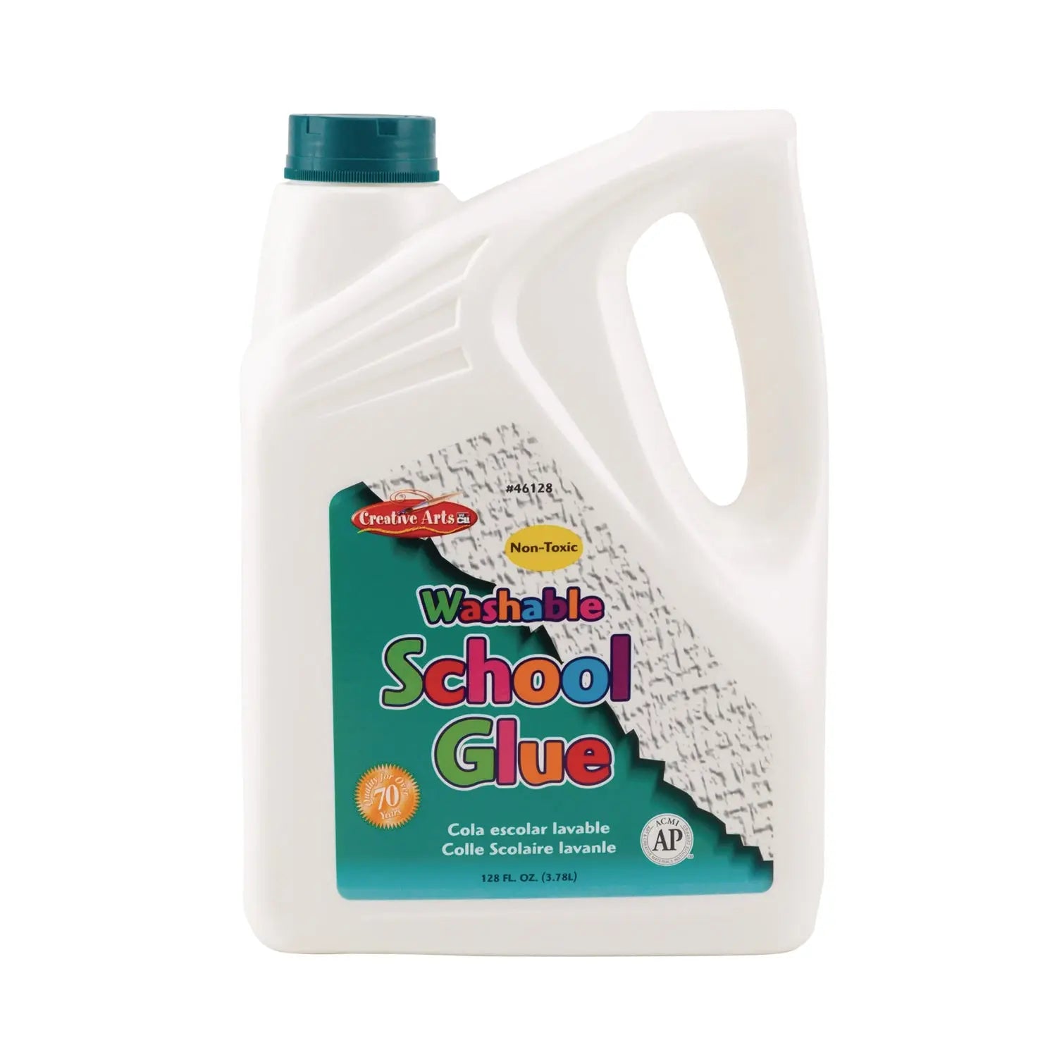 School Glue, 1 gal Bottle, Dries Clear