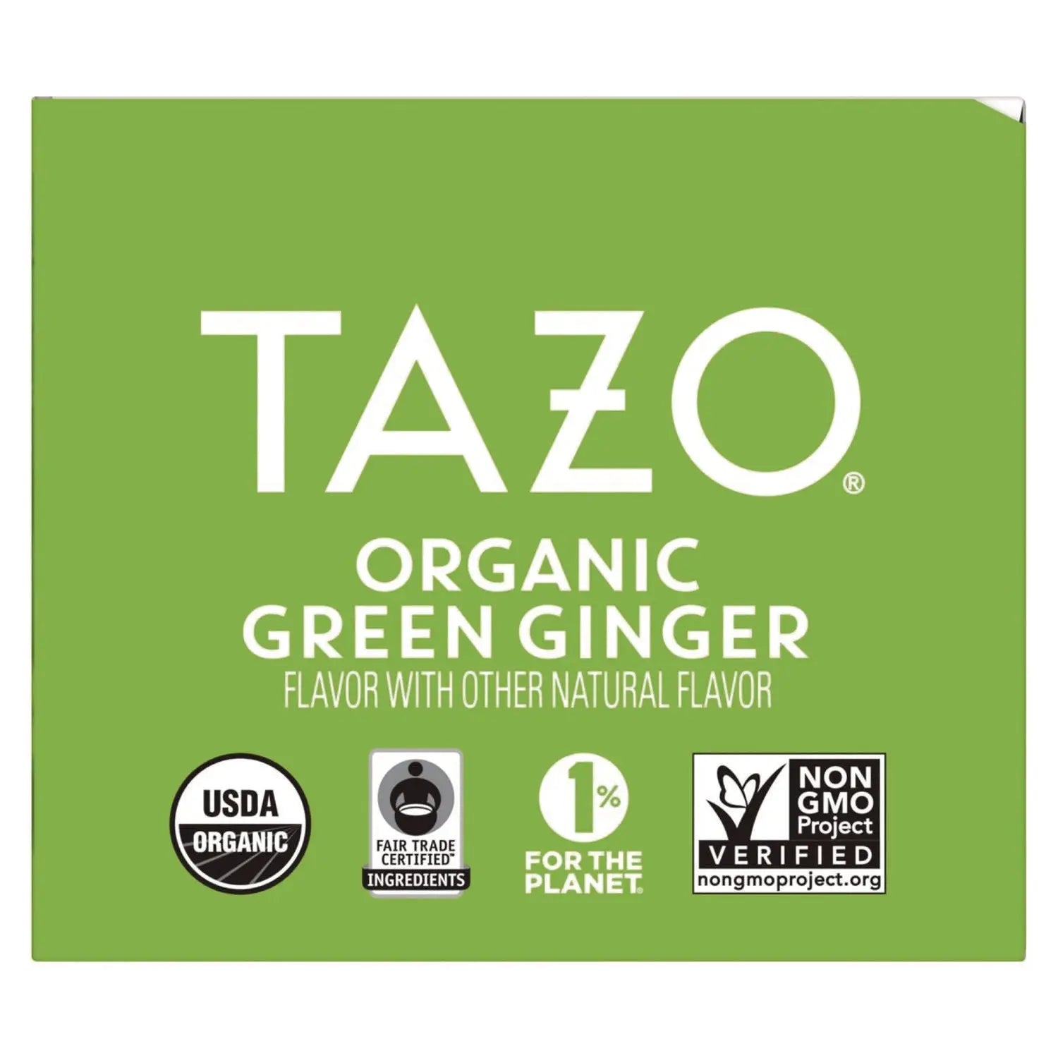 Tea Bags, Organic Green Ginger, 16/Box, 6 Boxes/Carton Tazo® Flipcost