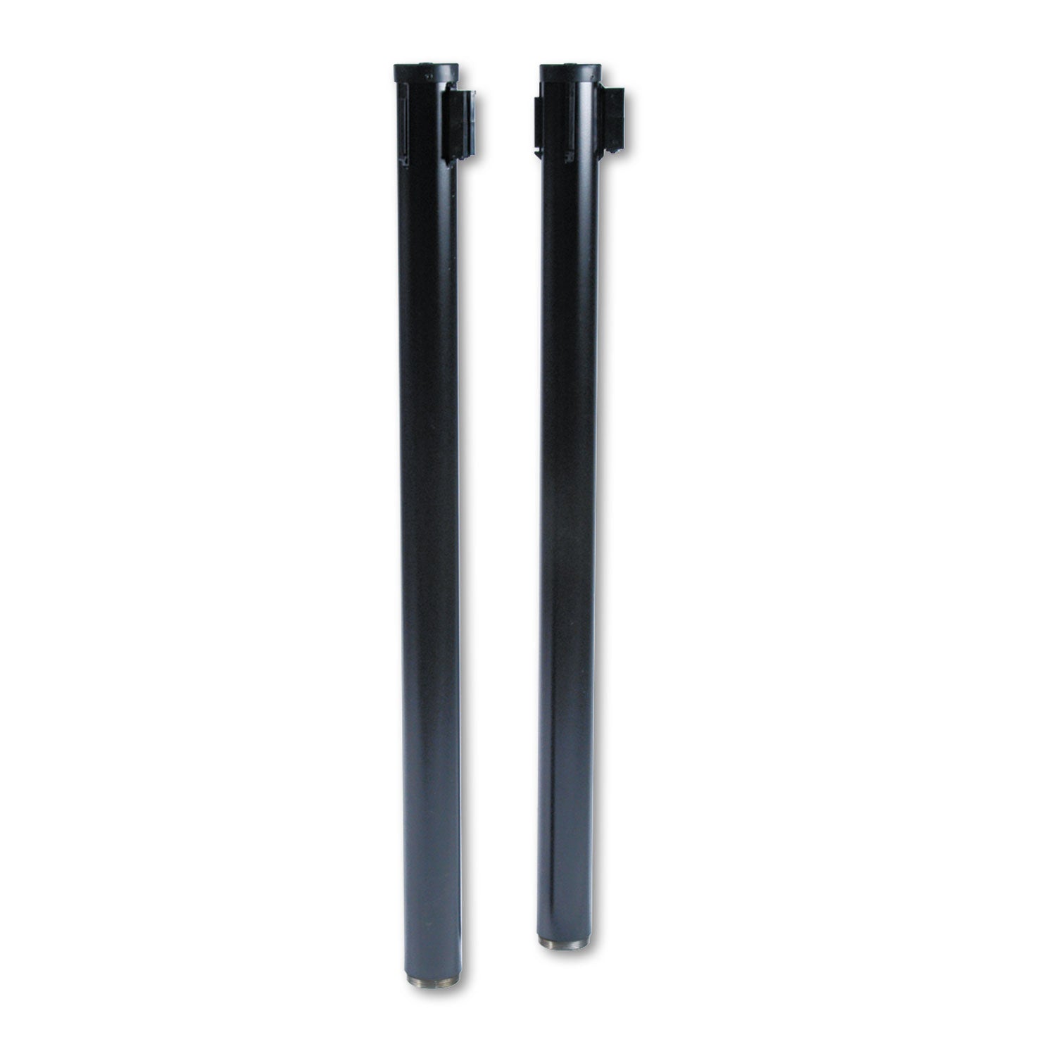 Tatco Adjusta-Tape Crowd Control Posts Only, Steel, 40" High, Black, 2/box
