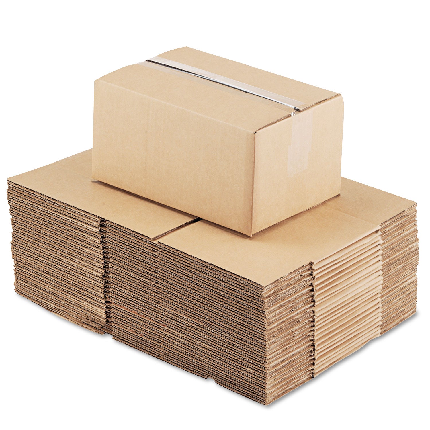 Universal® Fixed-Depth Corrugated Shipping Boxes, Regular Slotted Container (RSC), 8" x 12" x 6", Brown Kraft, 25/Bundle