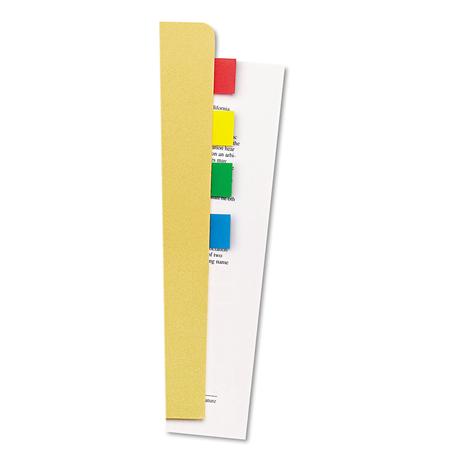 Universal® Page Flags, Assorted Colors, 35 Flags/dispenser, 4 Dispensers/pack