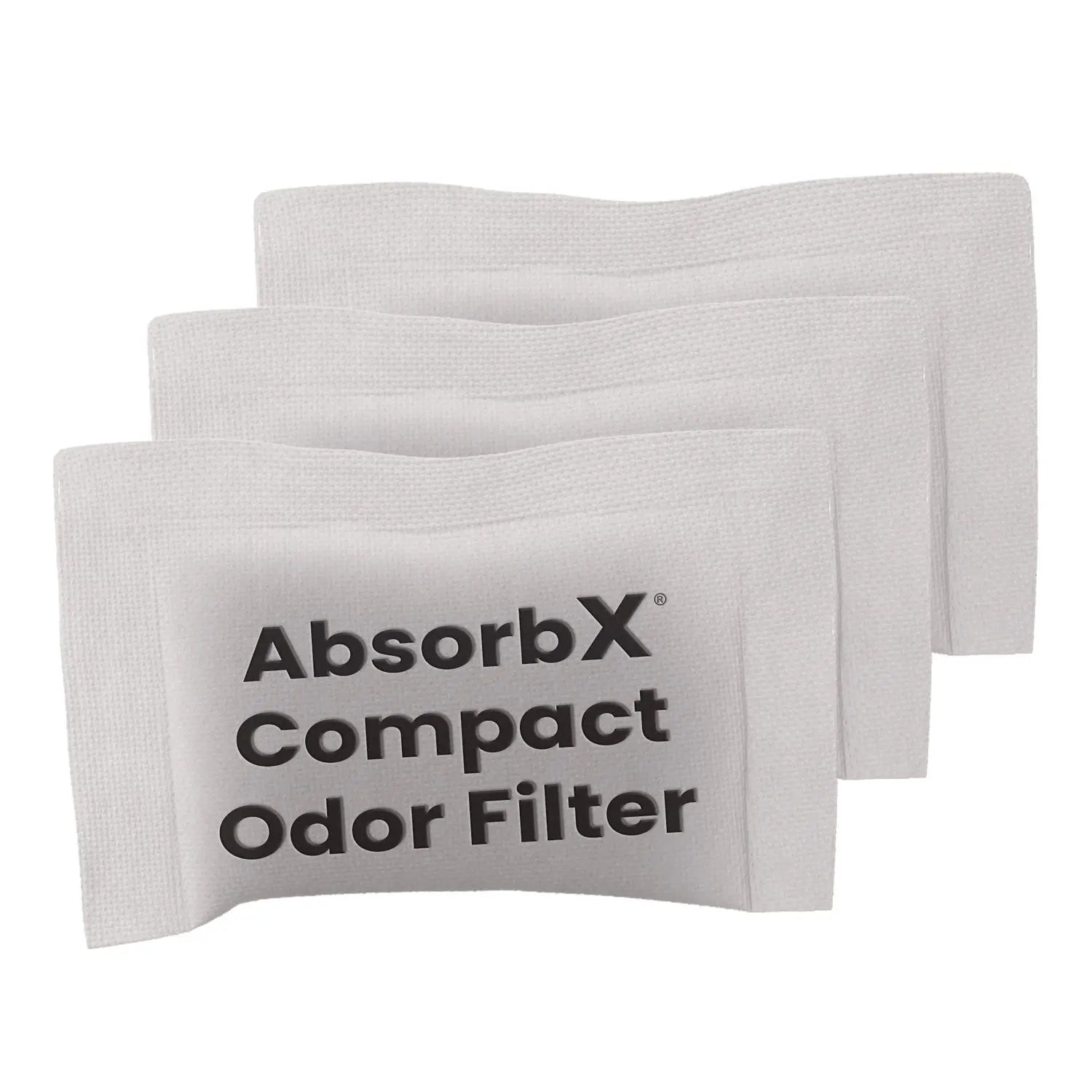 AbsorbX Compact Odor Filter, 0.03 lb Bag, Unscented, 3/Pack