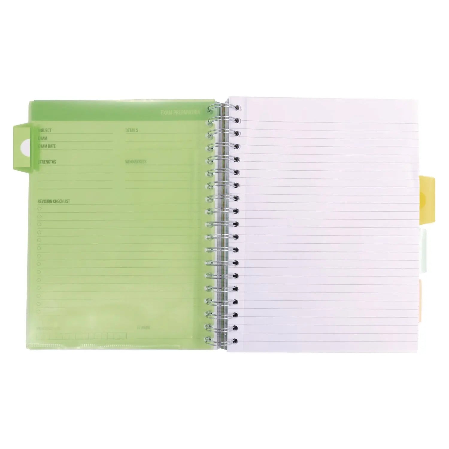 B5 Size Project Book, 4-Subject, Gray/White Study Book Cover, (100) 9.8 x 6.9 Sheets PUKKA PAD® Flipcost