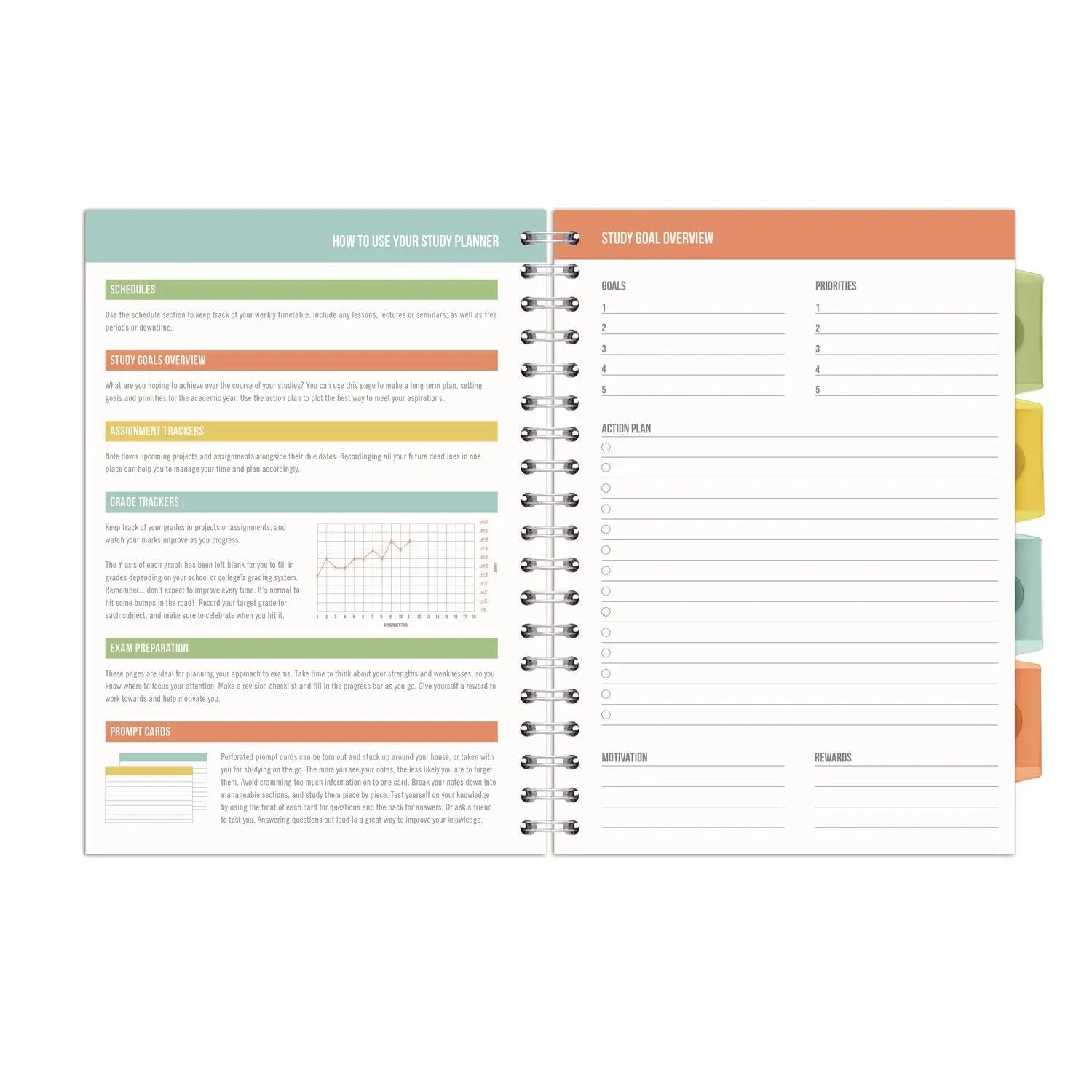 B5 Size Project Book, 4-Subject, Gray/White Study Book Cover, (100) 9.8 x 6.9 Sheets PUKKA PAD® Flipcost