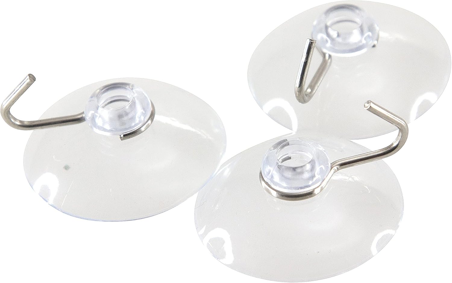 Baumgartens® Suction Cup With Hook, Metal Silver Hook, 50/box