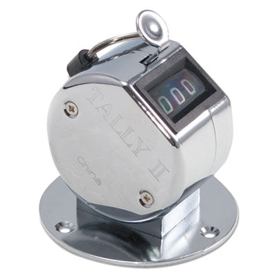 Bates® Tally II Desk Model Tally Counter, Registers 0-9999, Chrome Flipcost Flipcost