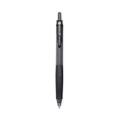 Pilot® G-Knock BeGreen Gel Pen, Retractable, Fine 0.7 mm, Black Ink, Smoke/Black Barrel, Dozen Flipcost Flipcost
