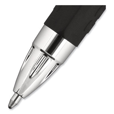 uniball® Signo 207 Gel Pen, Retractable, Bold 1 mm, Black Ink, Smoke/Black Barrel, Dozen Flipcost Flipcost