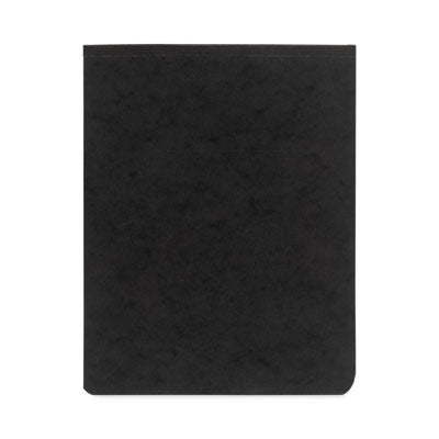 PRESSTEX Report Cover with Tyvek Reinforced Hinge, Top Bound, Two-Piece Prong Fastener, 2" Capacity, 8.5 x 11, Black/Black Flipcost Flipcost