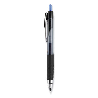 uniball® Signo 207 Gel Pen, Retractable, Medium 0.7 mm, Blue Ink, Smoke/Black/Blue Barrel, Dozen Flipcost Flipcost