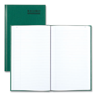 National® Emerald Series Account Book, Green Cover, 12.25 x 7.25 Sheets, 500 Sheets/Book Flipcost Flipcost