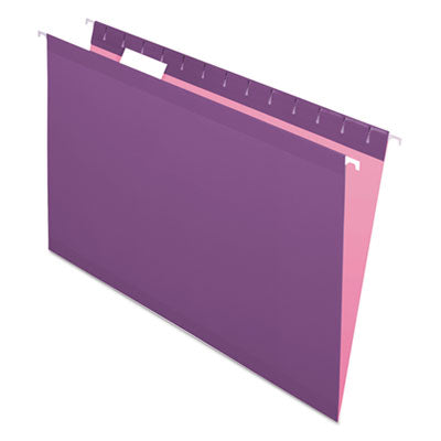 Pendaflex® Colored Reinforced Violet Legal Size Hanging Folders, 1/5-Cut Tabs, Violet, 25/Box Flipcost Flipcost