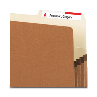 Expandable Redrope File Pockets Legal with 2/5-Cut Guide Height Tabs, 3.5" Expansion, Legal Size, Redrope, 25/Box Flipcost Flipcost
