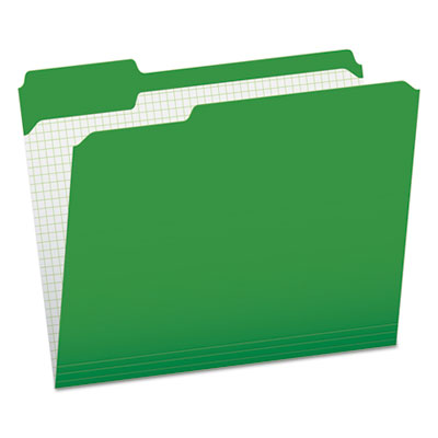 Pendaflex® Double-Ply Reinforced Top Tab File Folders, 1/3-Cut Tabs: Assorted, Letter, 0.75" Expansion, Bright Green, 100/Box Flipcost Flipcost