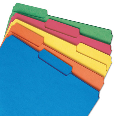 Smead™Interior File Folders Assorted Colors Letter Size, 0.75" Expansion, Assorted Colors, 100/Box Flipcost Flipcost