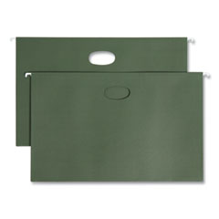 Smead™ Hanging Pockets Legal Size Gusset, 1 Section, 1.75" Capacity, Legal Size, Standard Green, 25/Box Flipcost Flipcost