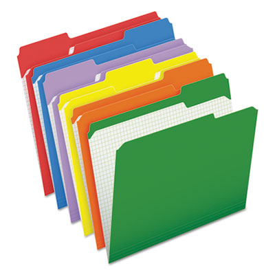 Pendaflex® Double-Ply Reinforced File Folders Top Tab Colored, 1/3-Cut Tabs: Assorted, Letter, 0.75" Expansion, Assorted Colors, 100/Box Flipcost Flipcost