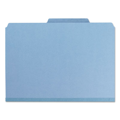 Smead™ Expanding Recycled Heavy Pressboard Folders, 1/3-Cut Tabs: Assorted, Letter Size, 1" Expansion, Blue, 25/Box Flipcost Flipcost