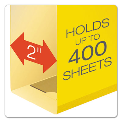 Pendaflex® Extra Capacity Reinforced Durable Hanging File Folders with Box Bottom, 2" Capacity, Letter Size, 1/5-Cut Tabs, Yellow, 25/Box Flipcost Flipcost