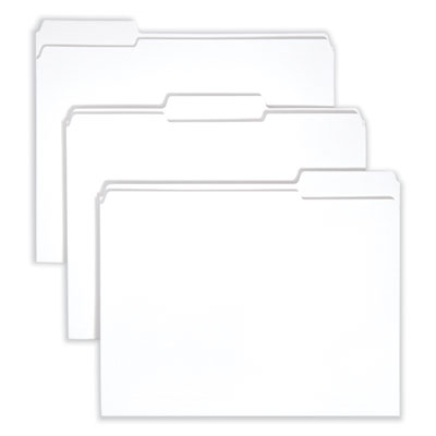 Smead™ Durable reinforced file folders, 1/3-Cut Tabs: Assorted, Letter Size, 0.75" Expansion, White, 100/Box Flipcost Flipcost