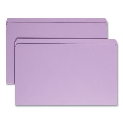 Smead™ Reinforced Top Tab Colored File Folders, Straight Tabs, Legal Size, 0.75" Expansion, Lavender, 100/Box Flipcost Flipcost