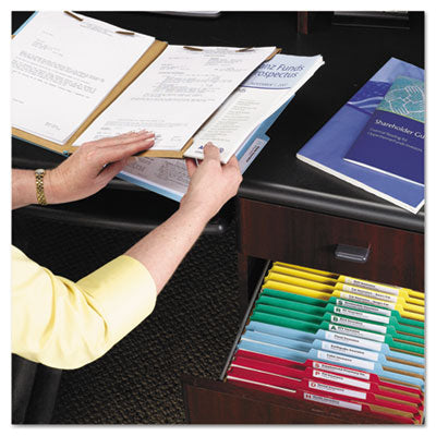 Smead™ 6-Section Pressboard Top Tab Pocket Classification Folders, 6 SafeSHIELD Fasteners, 2 Dividers, Letter Size, Blue, 10/Box Flipcost Flipcost