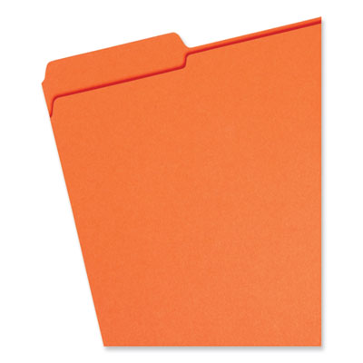 Smead™ Reinforced Top Tab Colored File Folders, 1/3-Cut Tabs: Assorted, Letter Size, 0.75" Expansion, Assorted Colors, 100/Box Flipcost Flipcost