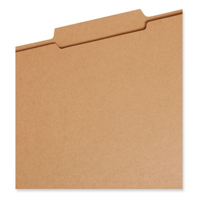 Smead™ Guide Height Reinforced Heavyweight Kraft File Folder, 2/5-Cut Tabs: Right of Center, Letter, 0.75" Expansion, Brown, 100/Box Flipcost Flipcost