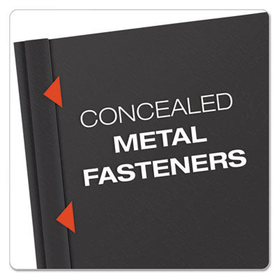 Oxford™ Clear Front Standard Grade Report Cover, Three-Prong Fastener, 0.5" Capacity, 8.5 x 11, Clear/Black, 25/Box Flipcost Flipcost