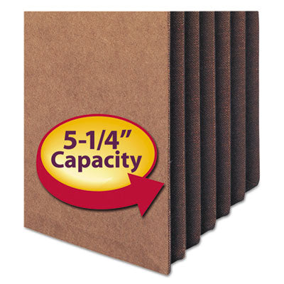 Smead™ Redrope Drop-Front File Pockets with Fully Lined Gussets, 5.25" Expansion, Legal Size, Redrope, 10/Box Flipcost Flipcost