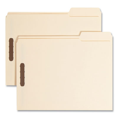 Smead™ Top Tab Fastener Folders, Guide-Height 2/5-Cut Tabs, 0.75" Expansion, 2 Fasteners, Letter Size, 11-pt Manila, 50/Box Flipcost Flipcost