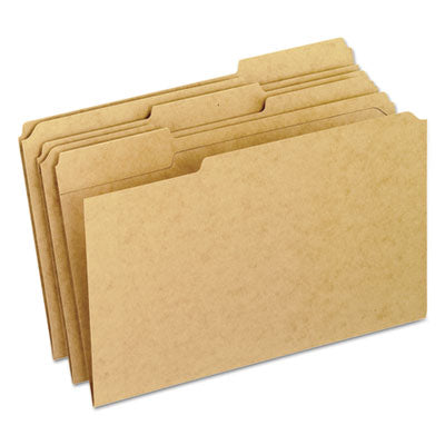 Pendaflex® Durable Legal File Folders with Double-Ply Top, 1/3-Cut Tabs: Assorted, Legal Size, 0.75" Expansion, Brown, 100/Box Flipcost Flipcost