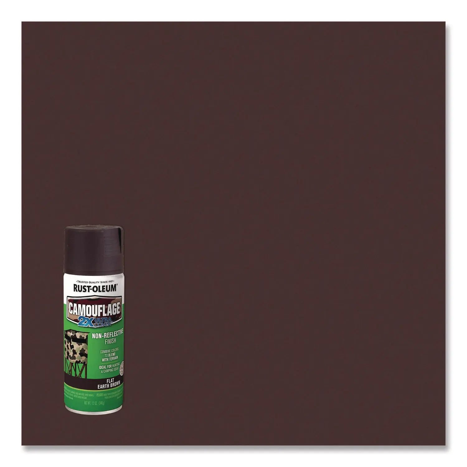 Camouflage Spray Paint, Flat Earth Brown, 12 oz Aerosol Can, 6/Carton Rust-Oleum® Flipcost