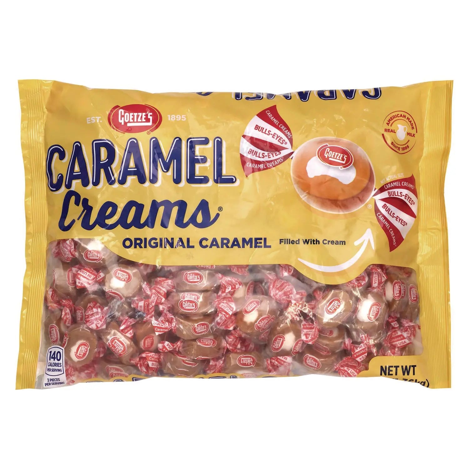 Caramel Creams Candy, Caramel, 48 oz Bag