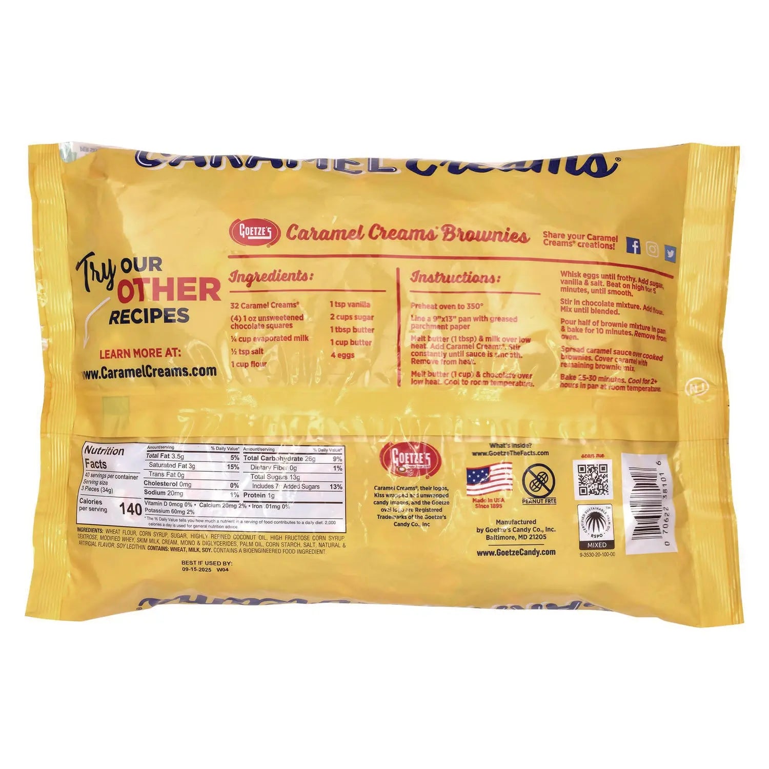 Caramel Creams Candy, Caramel, 48 oz Bag Goetze’s Flipcost