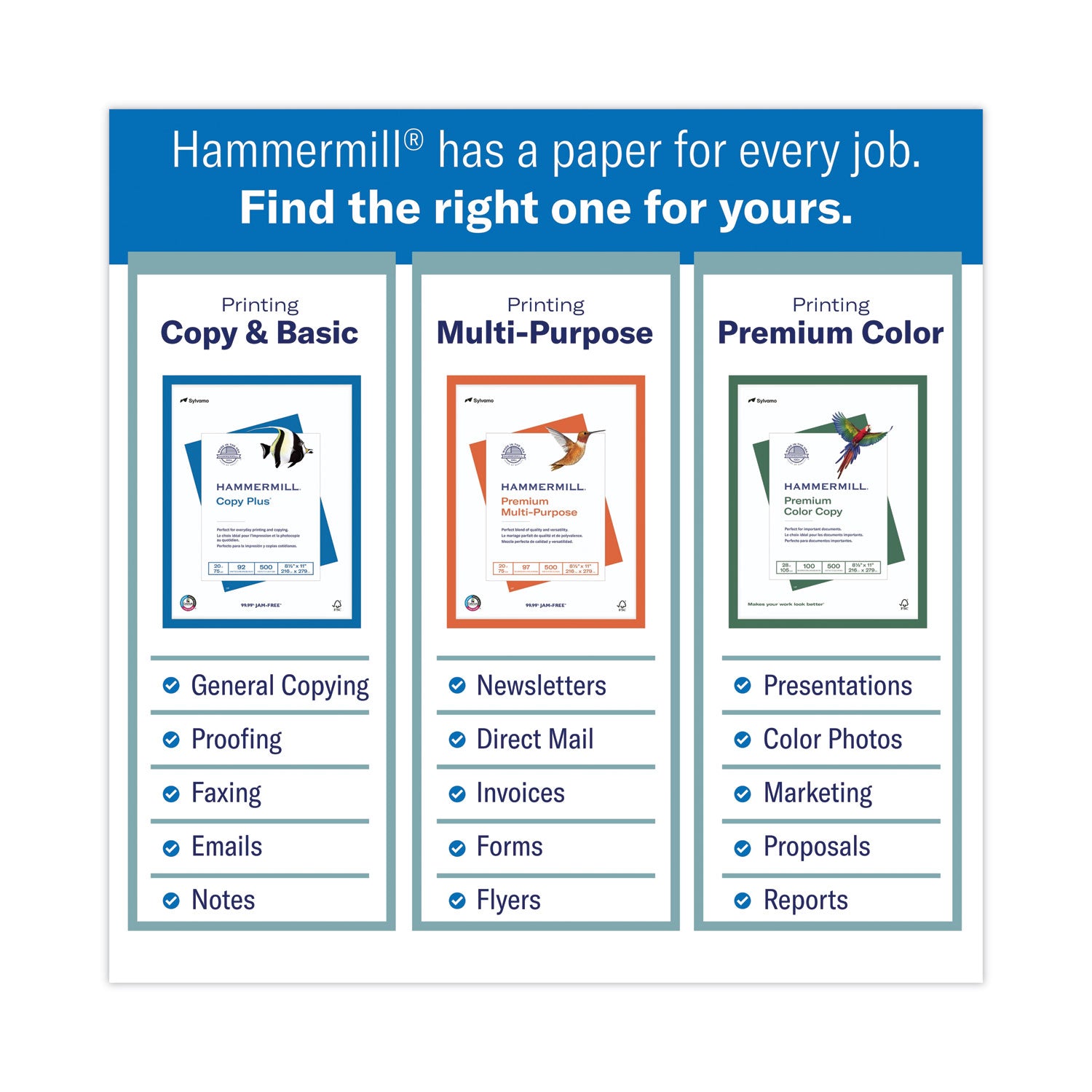 Hammermill® Copy Plus Print Paper, 92 Bright, 20 lb Bond Weight, 8.5 x 14, White, 500 Sheets/Ream, 10 Reams/Carton