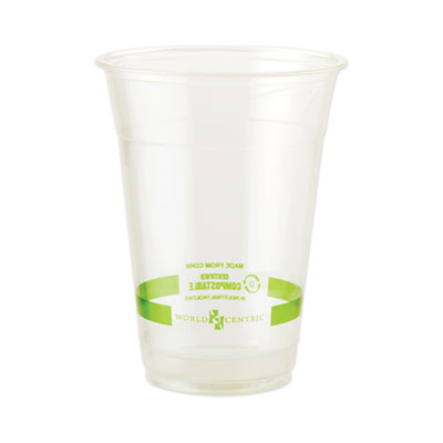 PLA Clear Cold Cups, 20 oz, Clear, 1,000/Carton Flipcost Flipcost