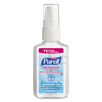 PURELL® Advanced Hand Sanitizer Gel Pump Bottle 2 oz, Refreshing Scent, 24/Carton Flipcost Flipcost