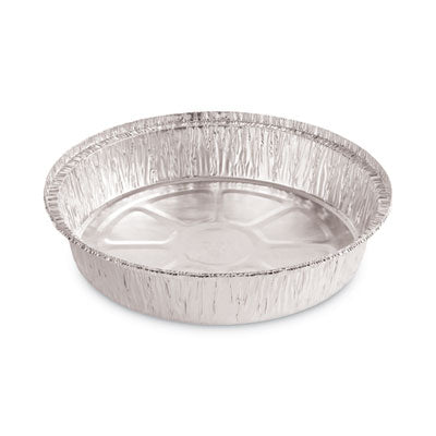 Round Aluminum To-Go Containers, 48 oz, 9" Diameter x 1.66"h, Silver, 500/Carton Flipcost Flipcost