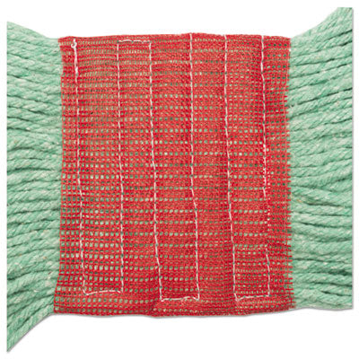 Super Loop Wet Mop Head, Cotton/Synthetic Fiber, 5" Headband, Large Size, Green, 12/Carton Flipcost Flipcost