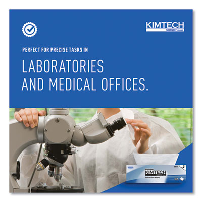 Kimtech™ Kimwipes Delicate Task Wipers Unscented, 2-Ply, 14.7 x 16.6, White, 92/Box, 15 Boxes/Carton Flipcost Flipcost