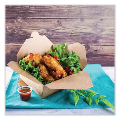Reclosable Kraft Take-Out Box, 48 oz, Paper, 300/Carton Flipcost Flipcost