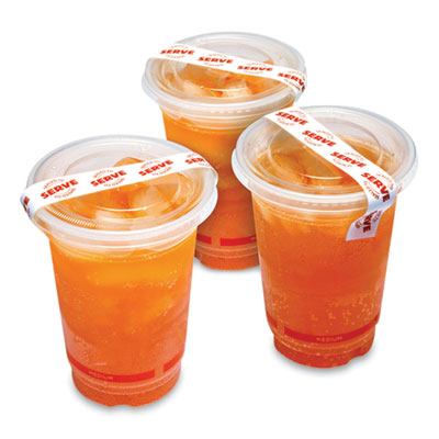 Tamper seal label food protection, 0.75 x 7, Red/White, 500/Roll, 4 Rolls/Carton Flipcost Flipcost