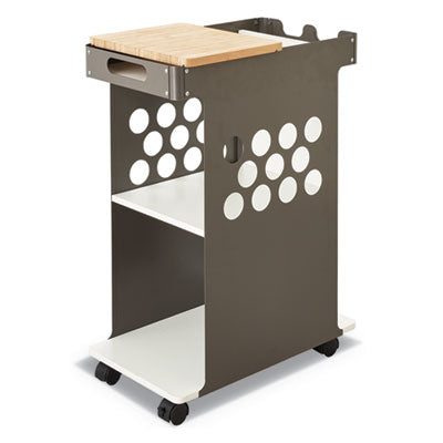 Compact rolling storage cart metal., Metal, 3 Shelves, 1 Drawer, 200 lb Capacity, 29.75" x 15.75" x 16.5", White Flipcost Flipcost