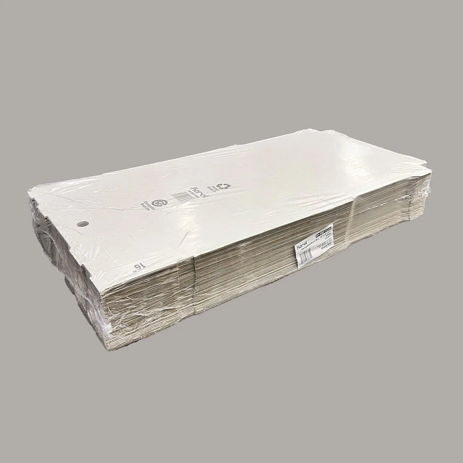 Corrugated Paper Boxes, 16 x 16 x 1.97, White/Kraft, 50/Carton