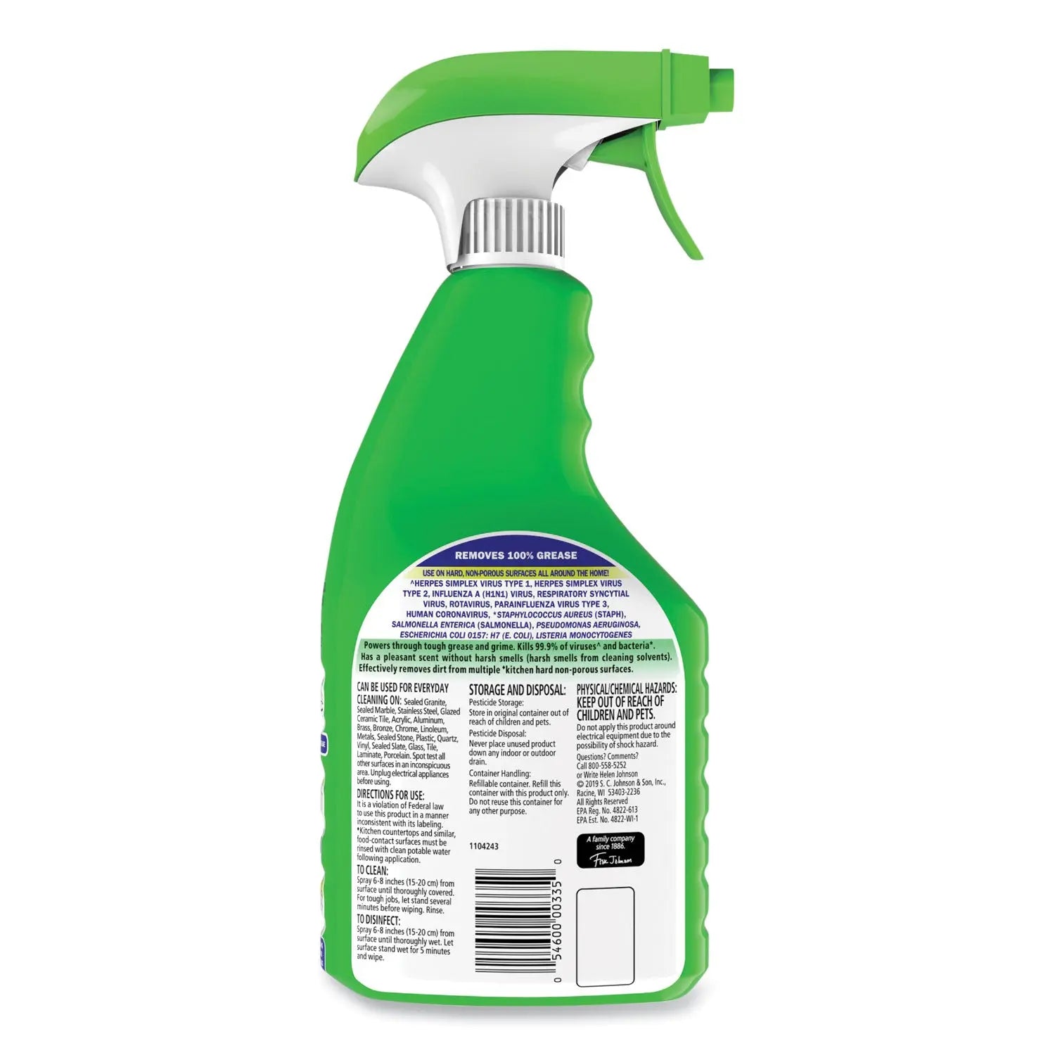 Disinfectant Multi-Purpose Cleaner Lemon Scent, 32 oz Spray Bottle Fantastik® Flipcost